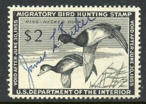 U.S. Scott RW21 1954 Used Hunting Permit Stamp 