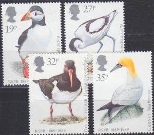 ENGLAND GREAT BRITAIN [1989] MiNr 1185-88 ( **/mnh ) Vögel