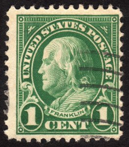 1923, US 1c, Franklin, Used, Sc 552