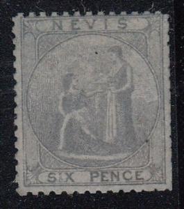 Nevis Scott 3 Mint hinged (clipped perfs one side) - Catalog Value $700