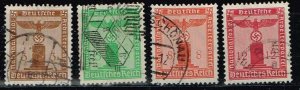 Germany 1938,Sc.#S2+S4,  6-7 used, Eagle on a base