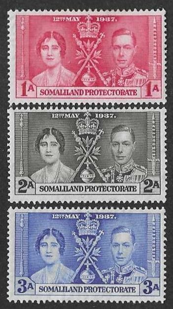 Somaliland Protectorate 81-83 Mint  SCV $1.10