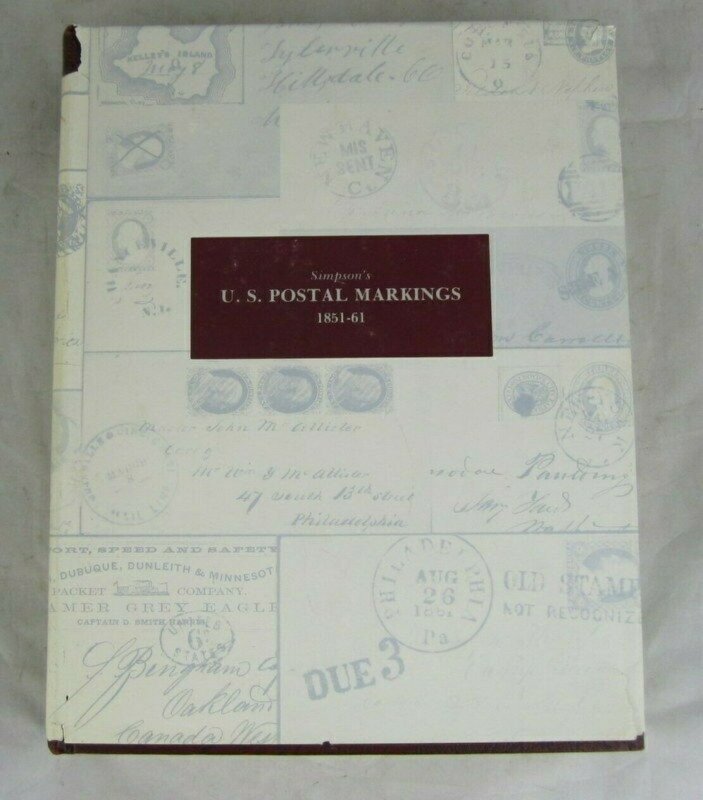 Simpson's U.S. Postal Markings 1851-61 Thomas Alexander, Great clean book