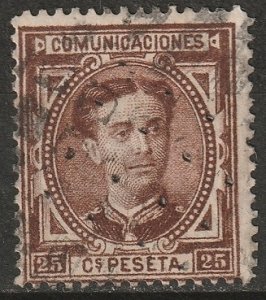 Spain 1876 Sc 225 used