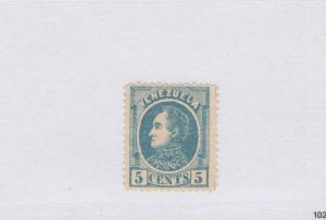 VENEZUELA #68 * Mint Cat $15 five cent stamp
