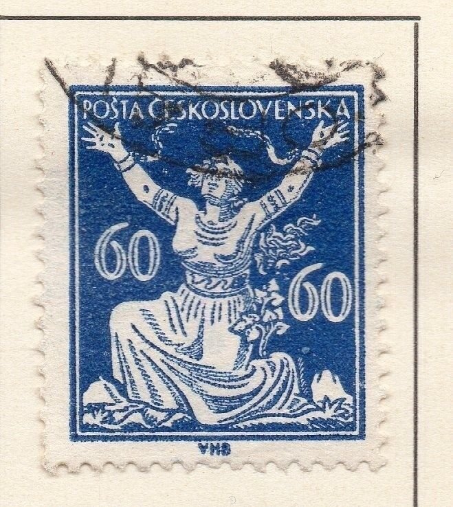 Czechoslovakia 1920-21 Early Issue Fine Used 60h. 142500