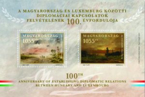 Hungary 2024 MNH Souvenir Sheet Stamps Art Paintings Joint Issue with Luxembourg