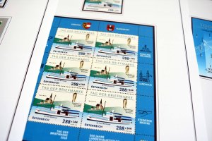 COLOR PRINTED AUSTRIA 2011-2020 STAMP ALBUM PAGES (101 illustrated pages)