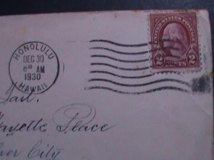 ​UNITED STATES 1922 SC#554 2 CENTS WASHINGTON ON USED COVER VF 101 YEARS OLD