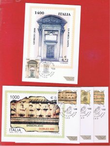 Italy #2281 #2316-18  FDC  Holy Year 2000 Post Cards   Free S/H