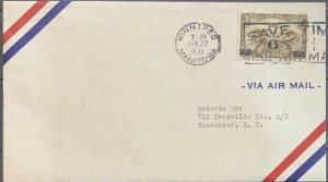 CANADA 1932 FDC 6 CENTS SURCHARGE SG313