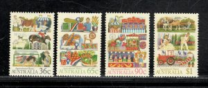 AUSTRALIA SC# 1019-22 FVF/MNH