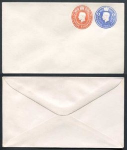 ESCP842 KGVI 4d and 1/2d Compound Stamped to Order Envelope Approx 89mm x 152mm