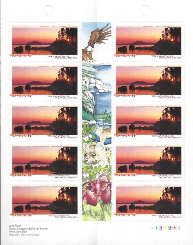 2007 - #2223a BK355 Booklet - Canada Terra Nova National Park - Nature - cv$10