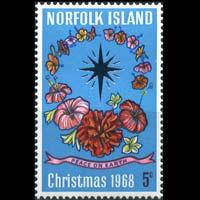 NORFOLK IS. 1968 - Scott# 121 Christmas Set of 1 NH