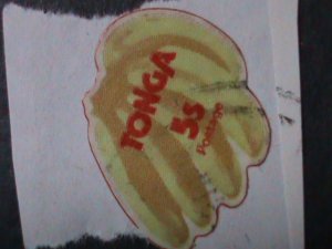 ​TONGA-1978-SC#433- LOVELY BANANAS DIE CUT USED VERY FINE, LAST ONE