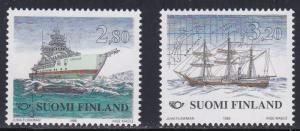 Finland # 1076-1077, Finnish Research Ships, NH, 1/2 Cat.