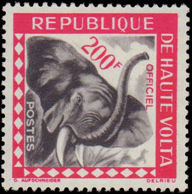 Burkina Faso #O1-O10, Complete Set(10), 1963, Animals, Never Hinged