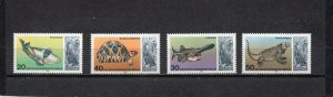 GERMANY/BERLIN 1977 MARINE LIFE/BERLIN AQUARIUM SET OF 4 STAMPS MNH