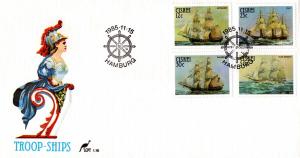 Ciskei - 1985 Sail Troopships FDC SG 81-84