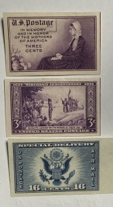 US 1935 Imperforation - Part of Farley Follies - # 754, 755, 771 MINT-