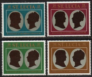 St. Lucia Sc #253-256 Mint Hinged