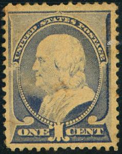 U.S. #212 MINT OG NH Pulled perf on top