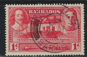 Barbados 203 Used 1939 issue (an5026)