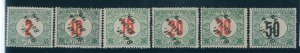 P2974 - HUNGARY BANAT BACSKA INVERTED OVERPRINTS ON BASIC TAX STAMPS-