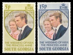 South Georgia 1973 Scott #37-38 Mint Never Hinged