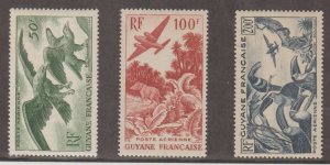 French Guiana Scott #C18-C19-C20 Stamp - Mint Set