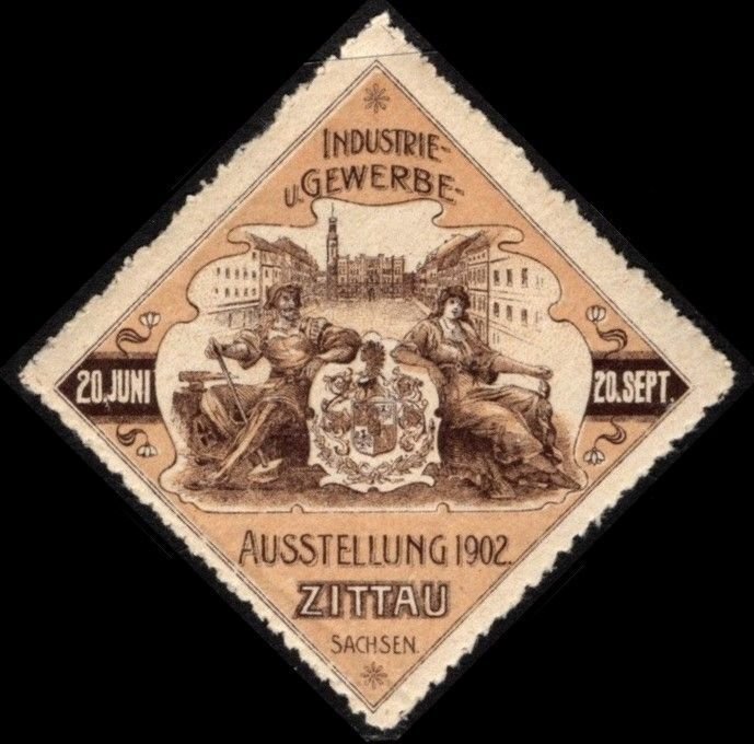 1902 Germany Poster Stamp Industry Commercial Exhibition 20 June-20 September