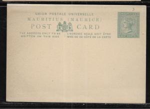 Mauritius Postal Stationery Postcard HG3 Mint