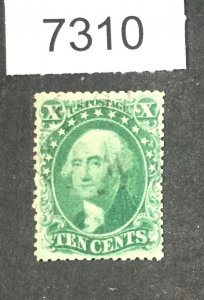 MOMEN: US STAMPS # 33 USED $190 LOT #A 7310