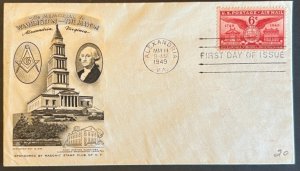 ALEXANDRIA BICENTENNIAL #C40 MAY 11 1949 ALEXANDRIA VA FIRST DAY COVER (FDC) BX6