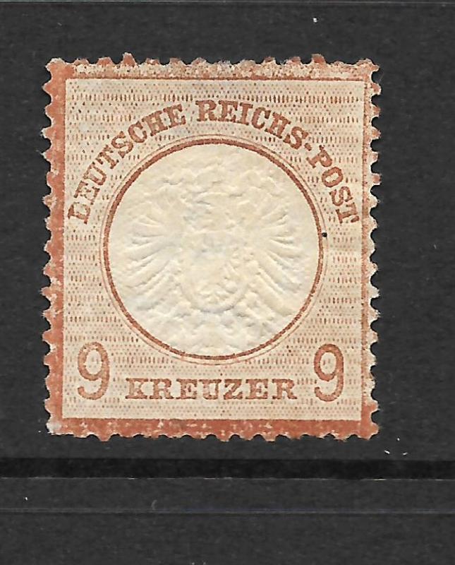 GERMANY  1872-74  9k  LARGE  SHIELD   MH   SG 27   Mi 27