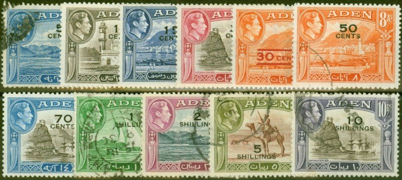 Aden 1951 Set of 11 SG36-46 Fine Used (2)