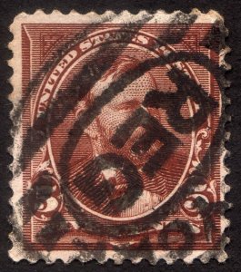 1895, US 5c, Grant, Used, Sc 270