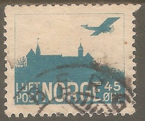 NORWAY Sc# C1 USED F Airplane Airmail