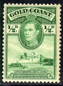 Gold Coast 1938 - 44 KGV1 1/2d Green MM SG 120 ( G1021 )