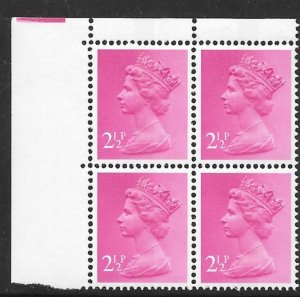 Great Britain #MH32 MNH Block of 4 (13978)