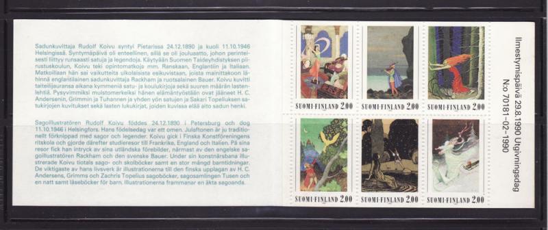 Finland 825a Complete Booklet Set MNH Fairy Tales (D)