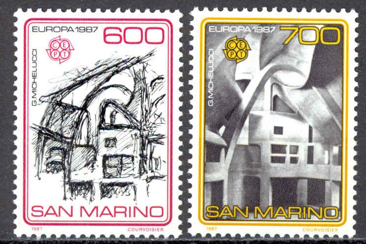 San Marino Sc# 1120-1121 MNH 1987 Europa