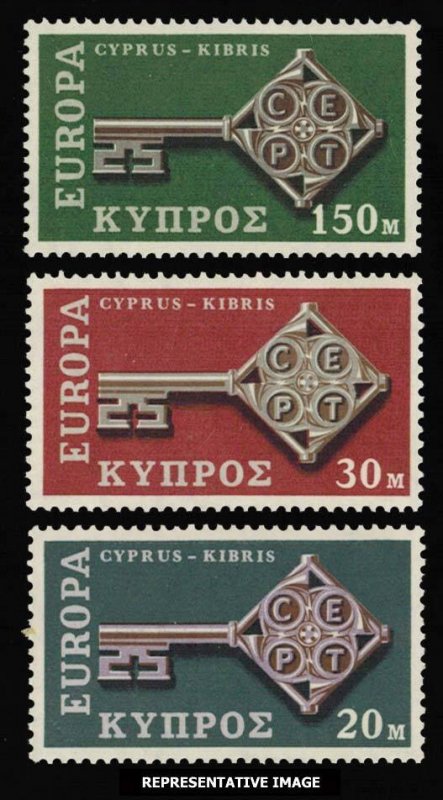 Cyprus Scott 314-316 Mint never hinged.