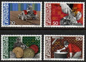 Liechtenstein Sc #740-743 MNH