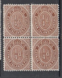 CAYMAN ISLANDS # 31 Mint NH block of 4 - S.G.38 -