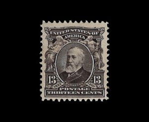 U.S. Scott# 308  1902 13c pur blk  Harrison   mint-nh-   f-vf