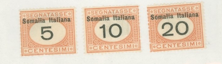 Somalia (Italian Somaliland) #J31-J33  Multiple