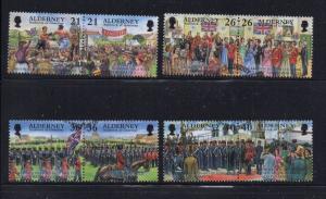 Alderney Sc 155-62 2000 Garrison Island  stamp set used