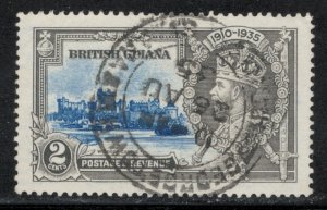British Guiana 1935 Silver Jubilee Omnibus Issue 2c Scott # 223 Used SON